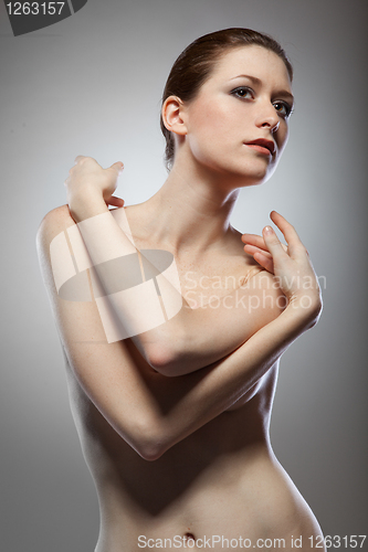 Image of Portrait of beautiful naked woman 
