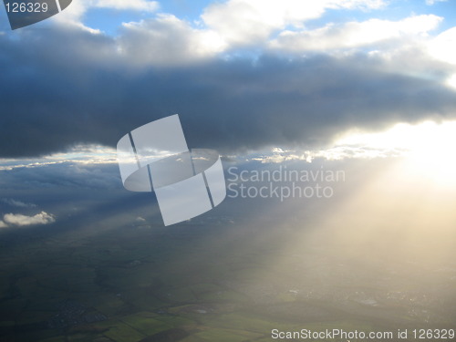 Image of Sky flying in to Glasgow