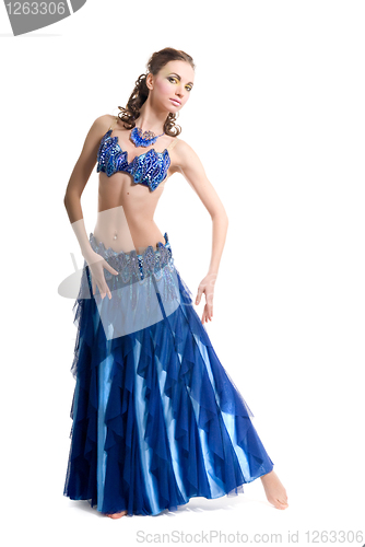 Image of Beautiful woman dancing