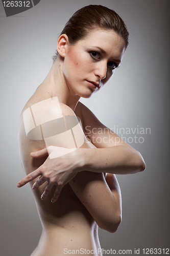 Image of Portrait of beautiful naked woman
