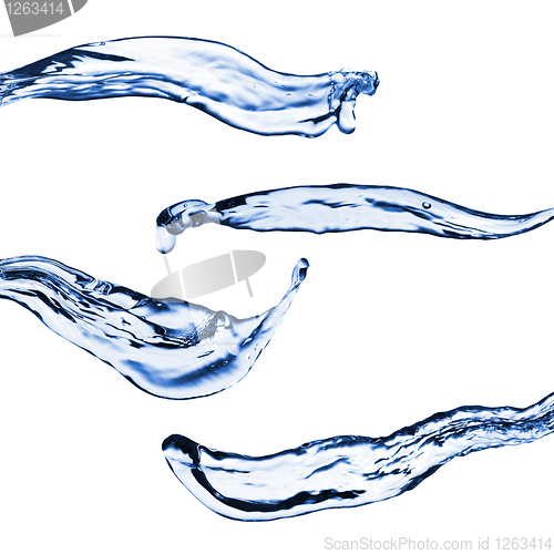 Image of water splashes isolated on white