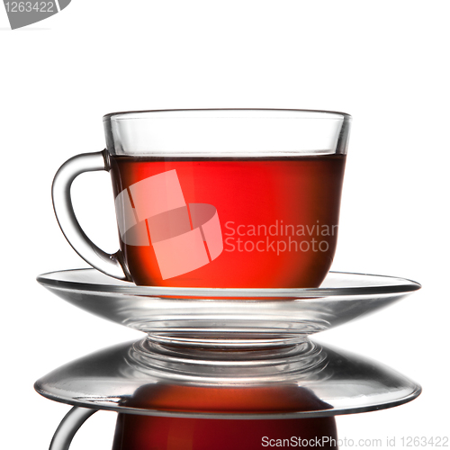 Image of cup of tea isolated on white