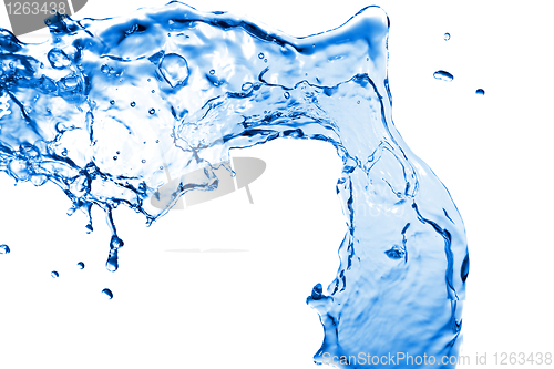 Image of abstract water splash isolated on white