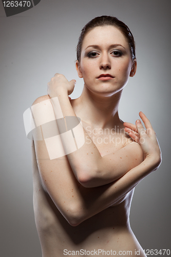 Image of Portrait of beautiful naked woman