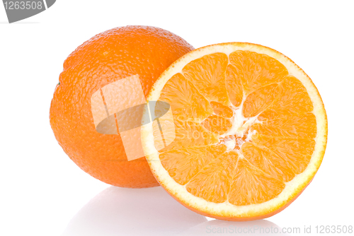 Image of orange isolated on white
