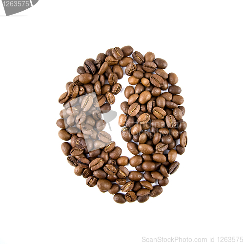 Image of coffee bean isolated on white