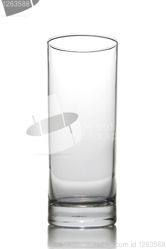 Image of empty glass isolated on white