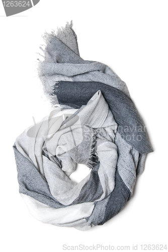 Image of cashmere scarf isolated on white