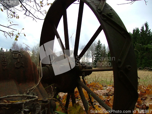 Image of Wheel in the autumn