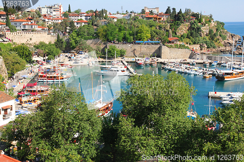 Image of Turkey. Antalya town. View of harbor 