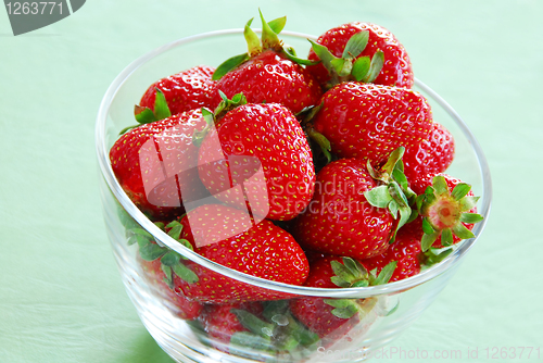 Image of Appetizing red strawberries