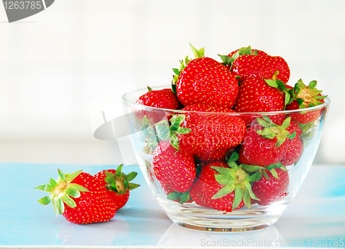 Image of Appetizing red strawberries