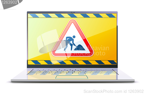 Image of modern laptop