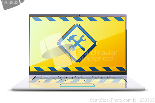 Image of modern laptop