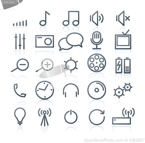 Image of multimedia Icons