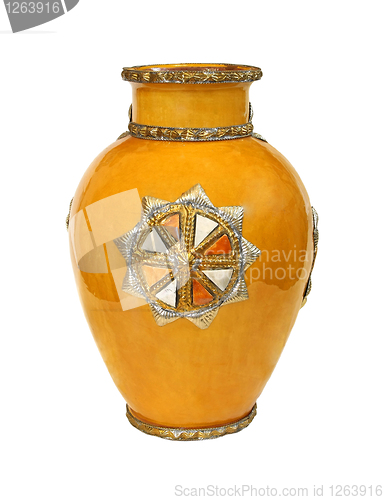 Image of Old yellow vase