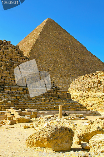 Image of Pyramid and tombs
