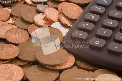 Image of Coins with calculator