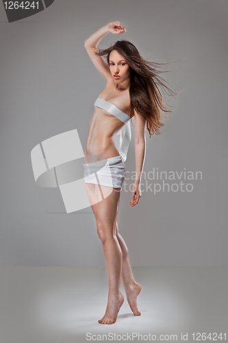 Image of sexy woman posing in studio