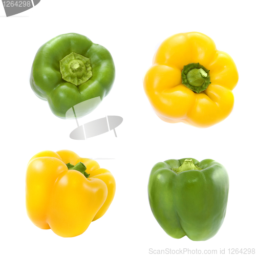 Image of yellow and green pepper