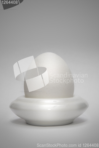 Image of egg in the eggcup vertical