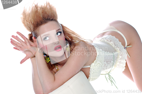 Image of Girl posing in studio