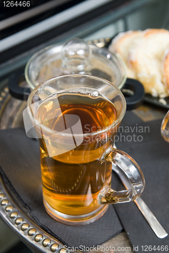 Image of tea with cakes