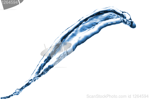 Image of water splash isolated on white