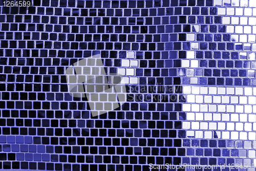 Image of abstract blue background from squares