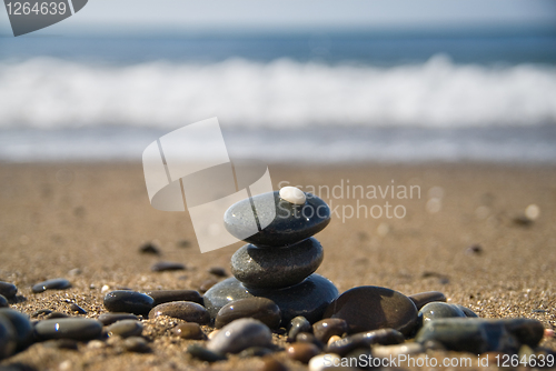 Image of stones and water wave