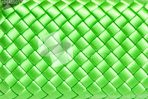 Image of squared green silk texture