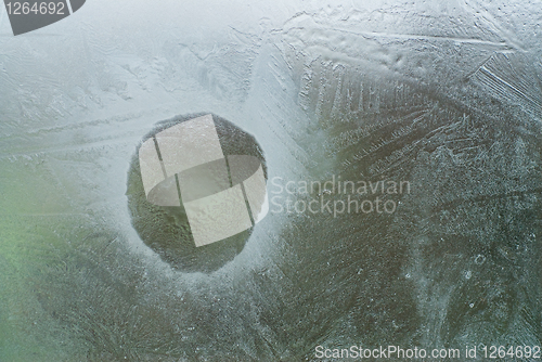 Image of ice on a window