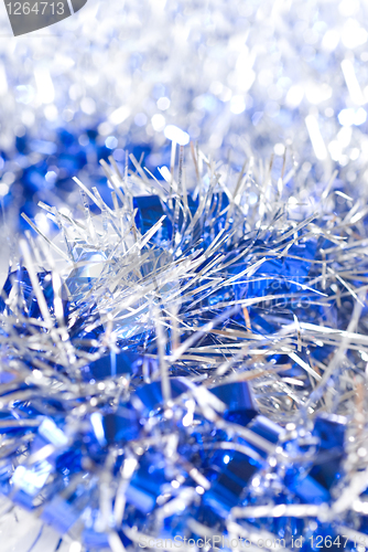 Image of blue christmas decoration