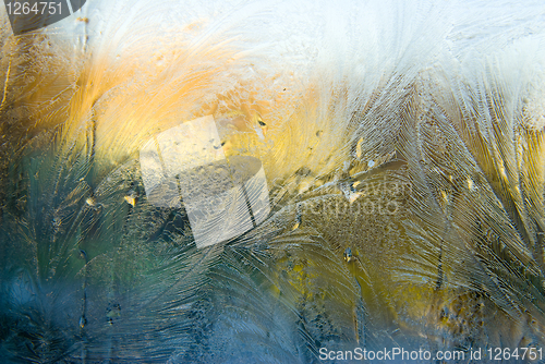 Image of ice on a window