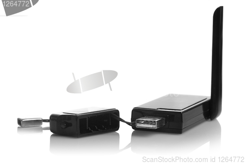 Image of USB 3G modem isolated on white