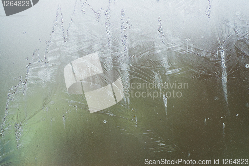 Image of ice on a window