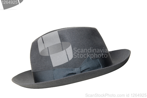 Image of retro black hat isolated on white