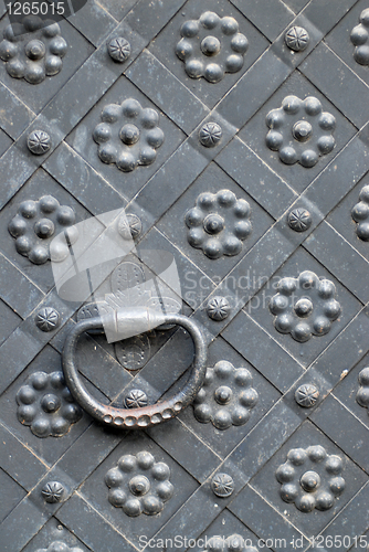 Image of steel door handle