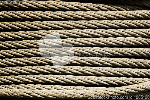 Image of metal rope texture