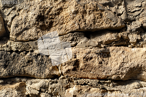 Image of macro stone wall texture