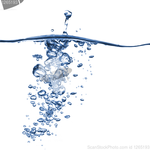Image of macro photo of water drops