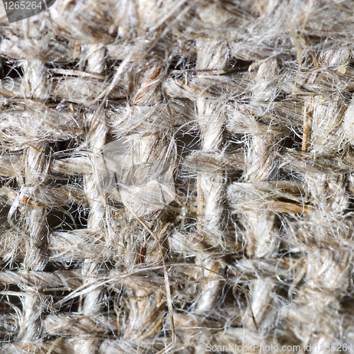 Image of macro of burlap texture