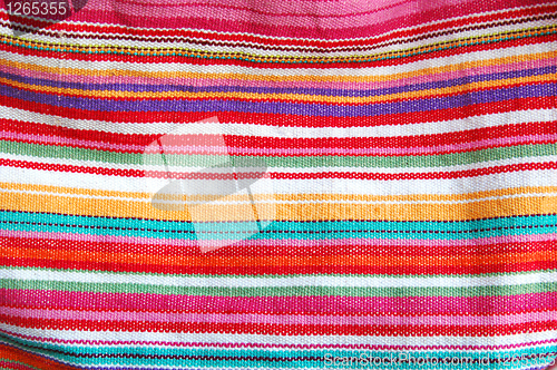 Image of color stripped cloth texture