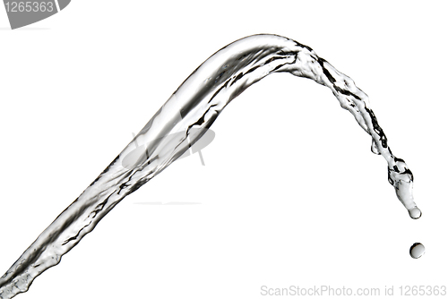 Image of water splash isolated on white