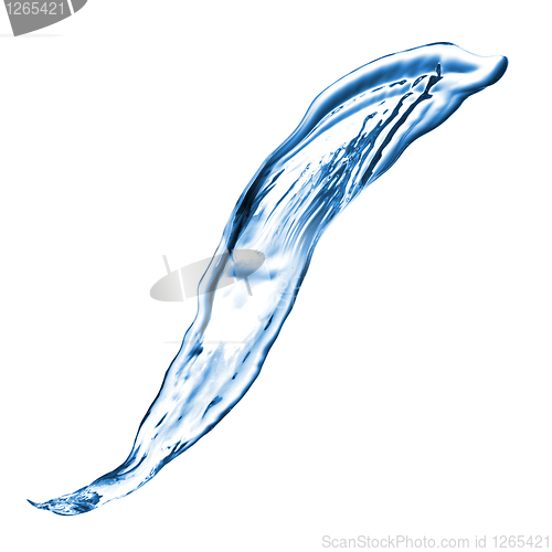 Image of water splash isolated on white