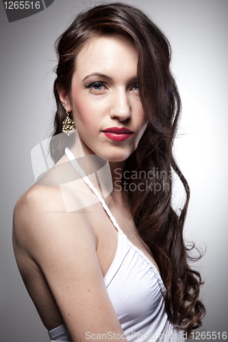 Image of Portrait of attractive young woman 