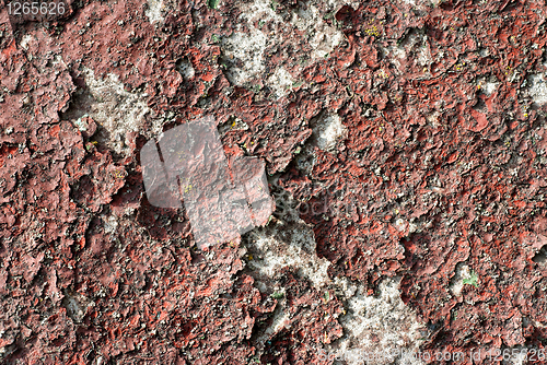 Image of texture of the old stucco wall with cracks