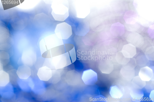 Image of blue christmas light background