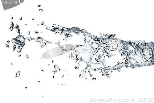 Image of water splash isolated on white