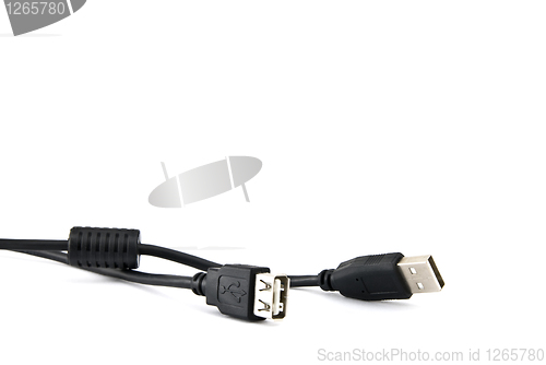 Image of Usb cable isolated on white